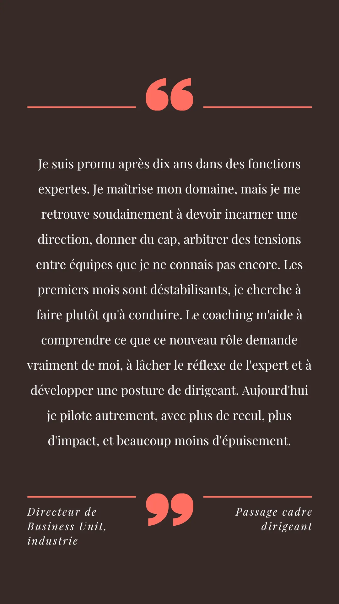Témoignage 1